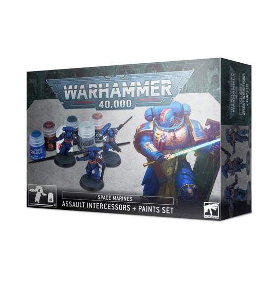 Warhammer 40,000 - Primaris Space Marines Assault Intercessors + Paints Set | Lionsheart Bookshop