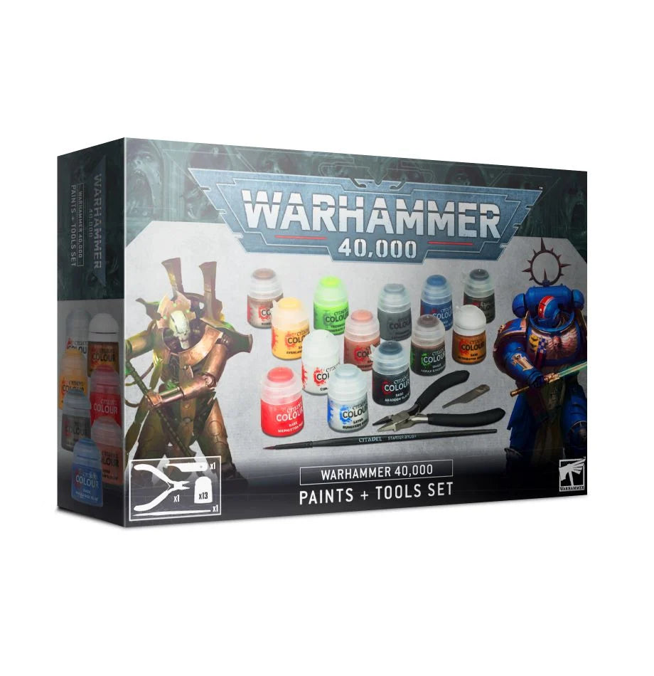 Warhammer 40,000 Paints + Tools Set | Lionsheart Bookshop